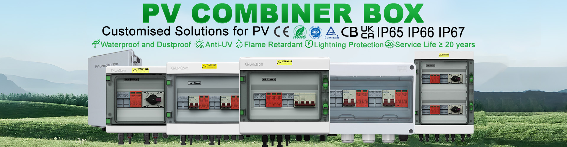 PV Combiner Box 1 ing 1 metu DC500V