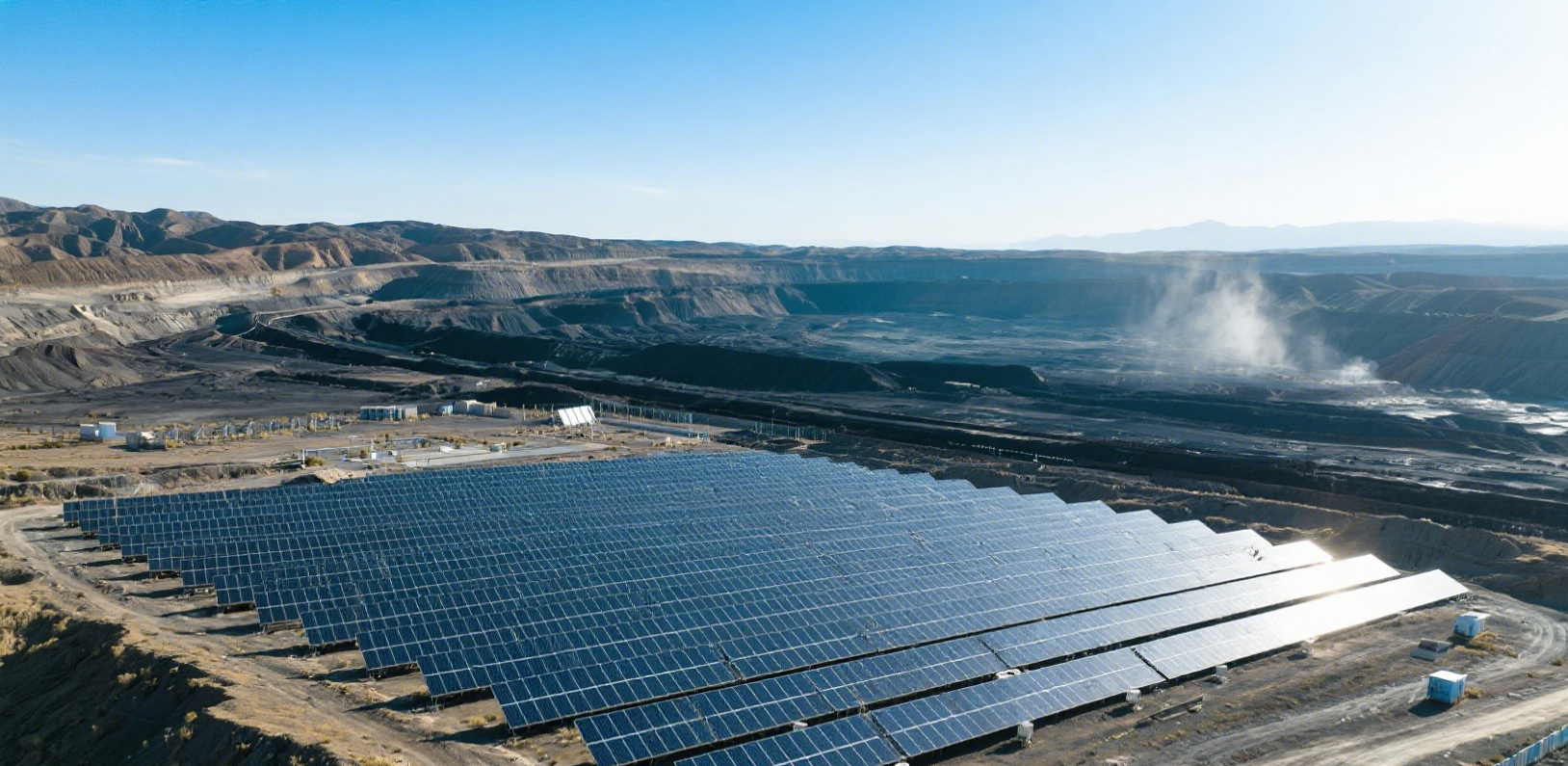 Proyek PV Tambang Dhuwur Dhuwur Xinjiang Langsung: Heishan Coal Mine Blazes Trail kanggo Transisi Ijo kanthi 