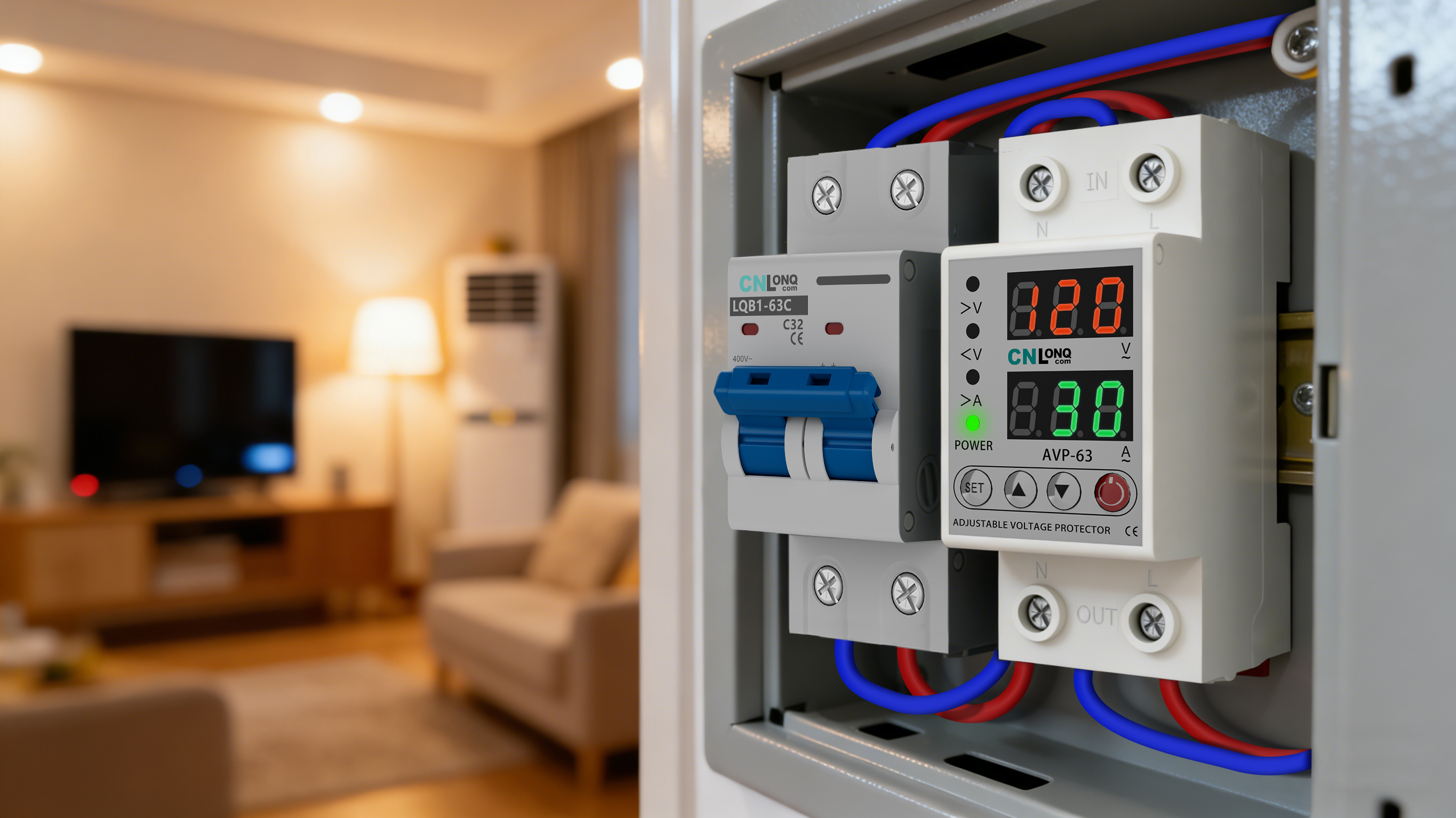 Umum-Tujuan Over-Voltage lan Under-Voltage Protector kanggo Omah lan Pabrik: Perlindhungan Precise, Safety-Free Safety